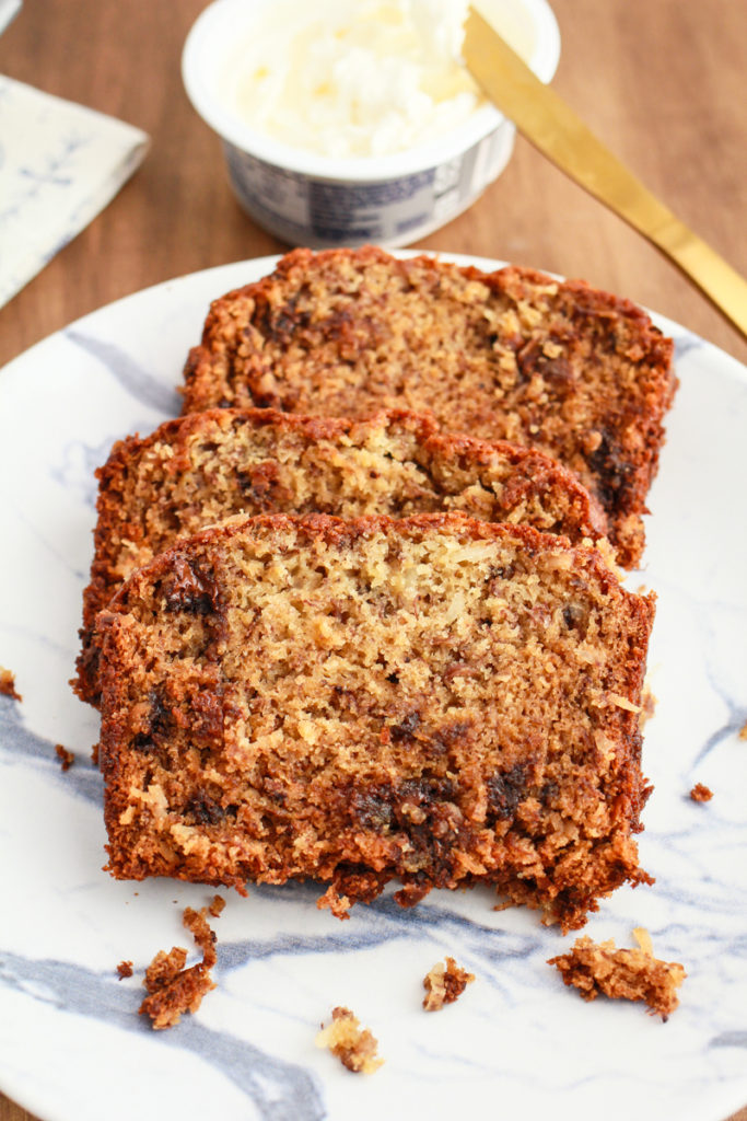 Chocolate Coconut Banana Bread