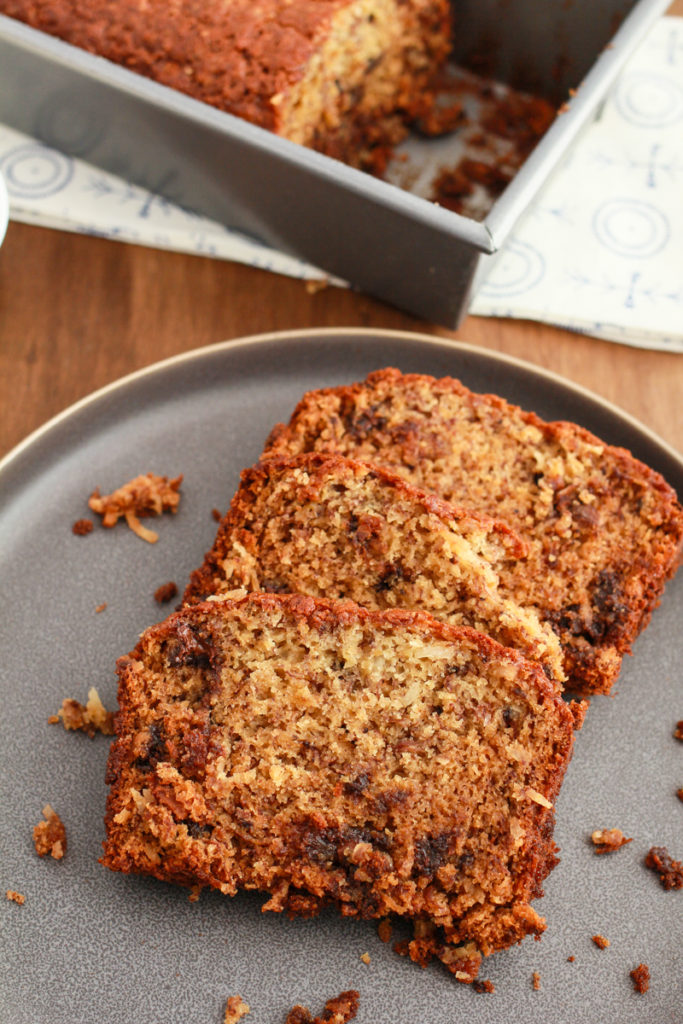 Chocolate Coconut Banana Bread