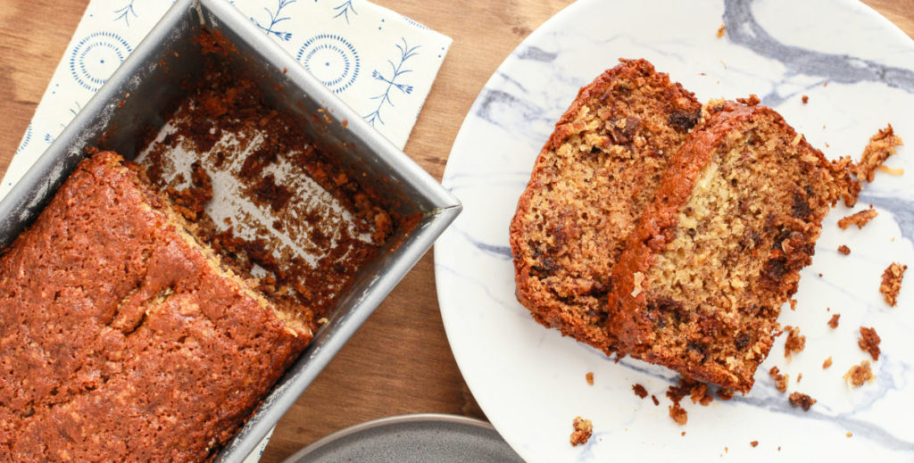 Chocolate Coconut Banana Bread