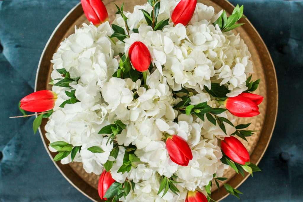 Holiday Flower Centerpiece