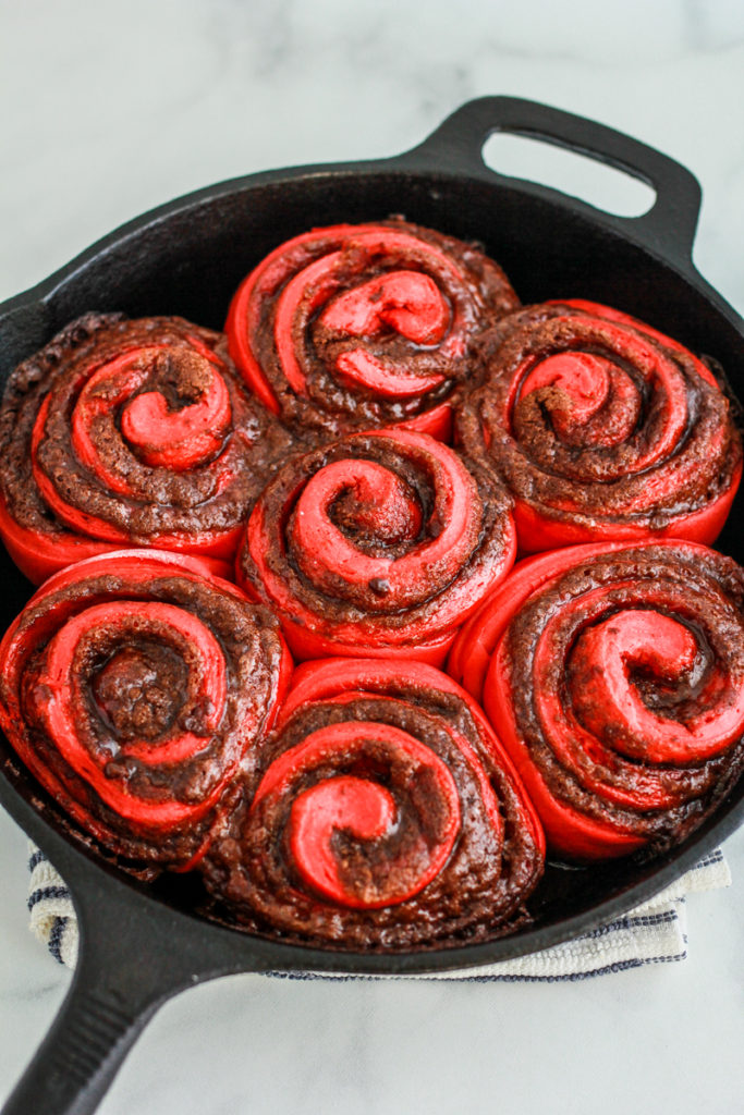 Red Velvet Cinnamon Rolls