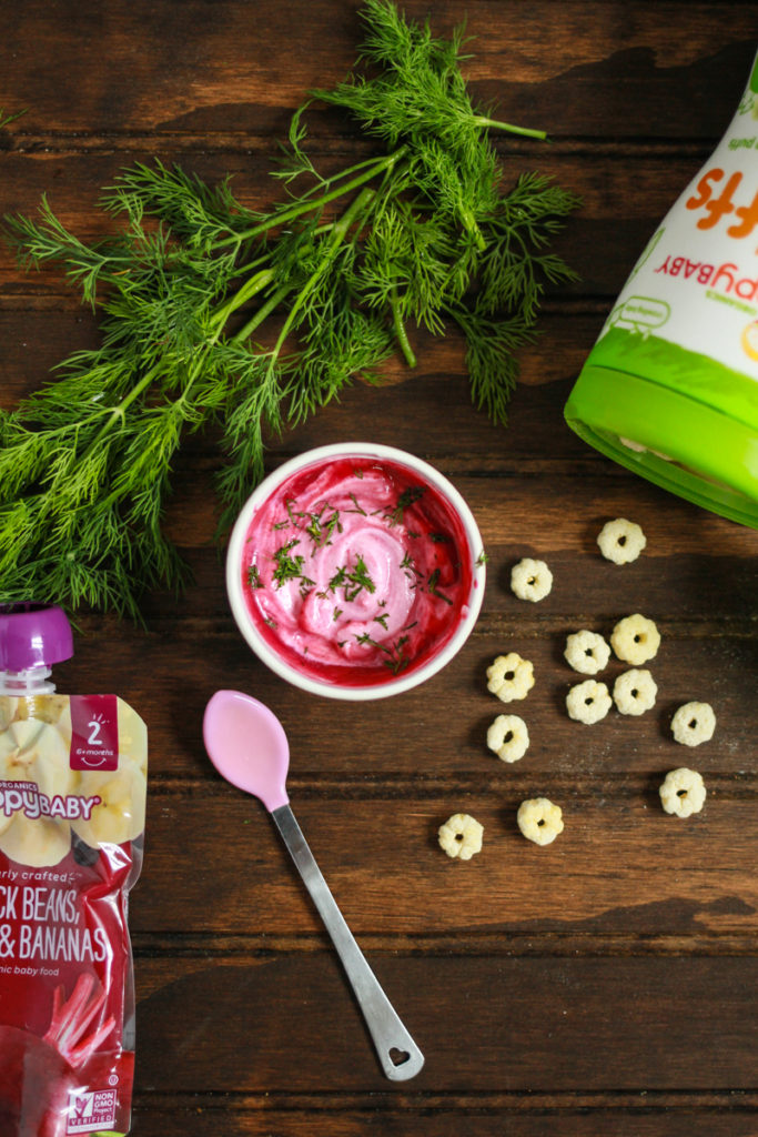 Beets and Dill Yogurt Baby Food