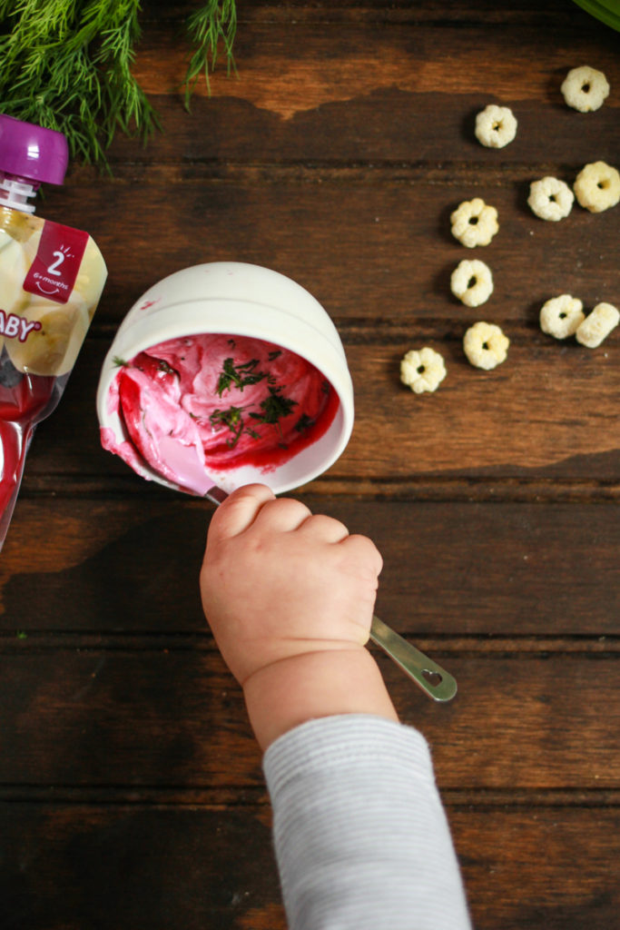 Beets and Dill Yogurt Baby Food