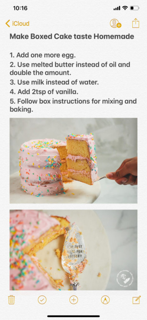 Boxed Cake Recipe