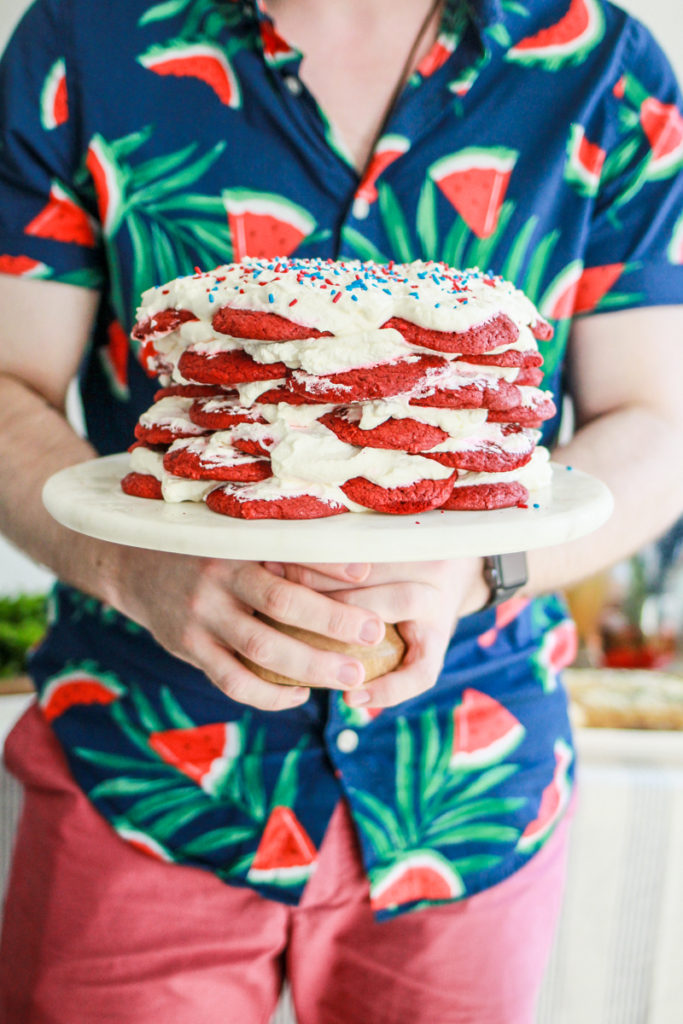 Red Velvet Icebox Cake