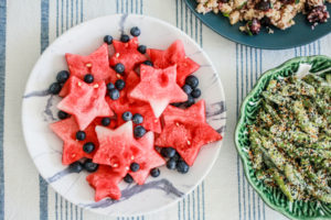 Watermelon and Blueberries