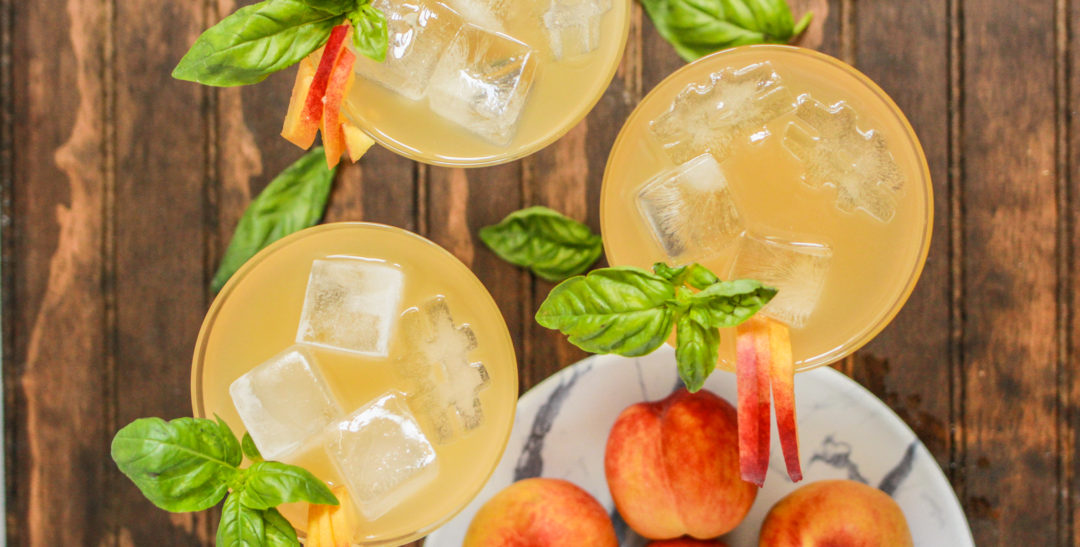 Peach Basil Margaritas