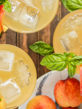 Peach Basil Margaritas