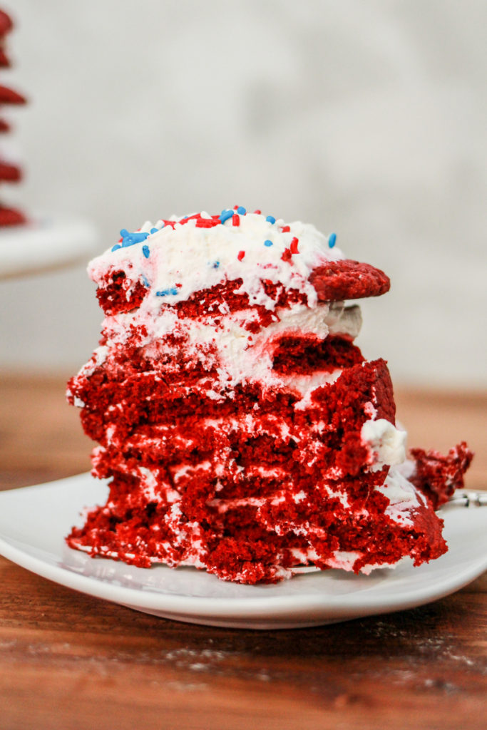 Red Velvet Icebox Cake