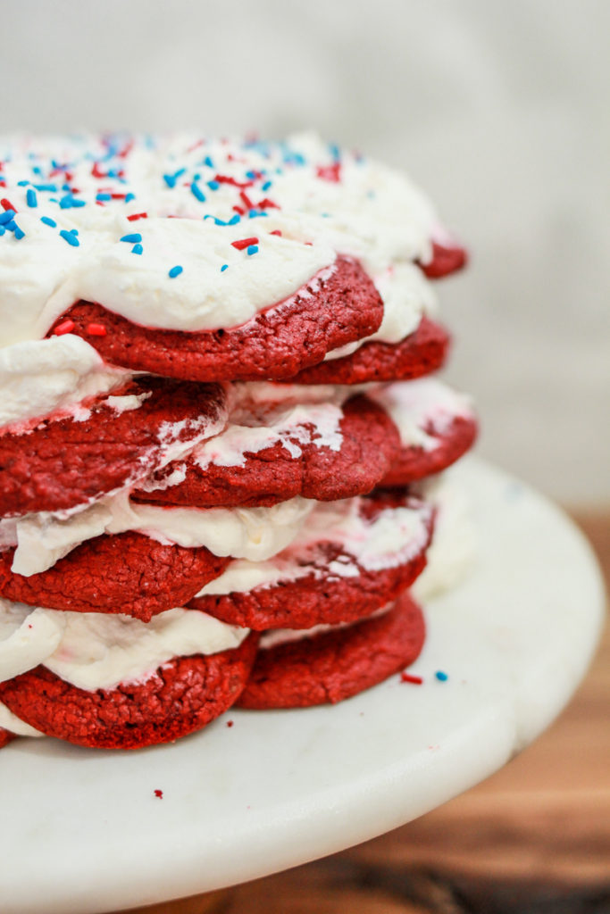 Red Velvet Icebox Cake