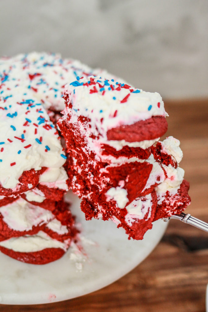 Red Velvet Icebox Cake