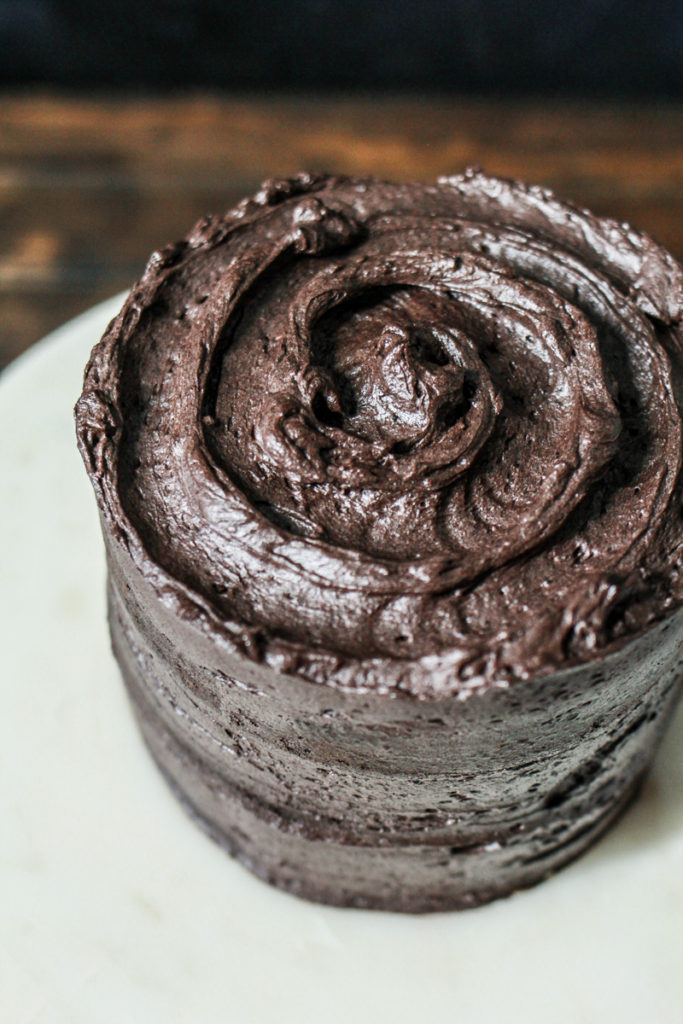 Black Chocolate Cake