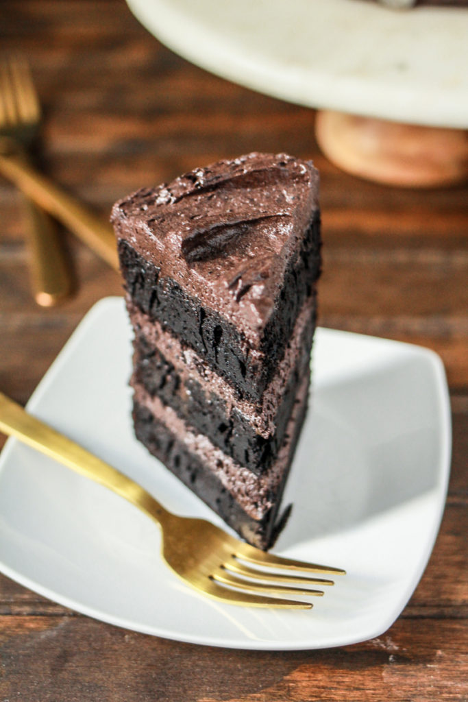 Black Chocolate Cake