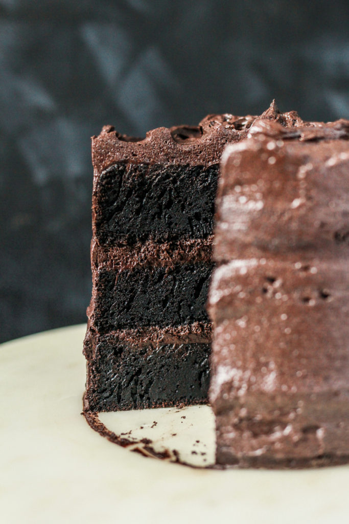 Black Chocolate Cake