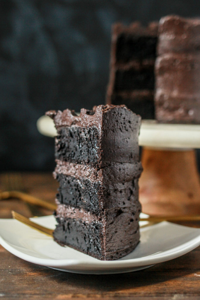 Black Chocolate Cake