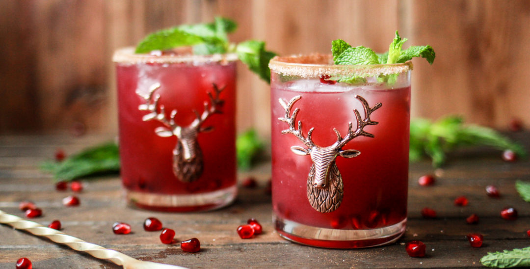 Cinnamon-Spiced Pomegranate Margaritas