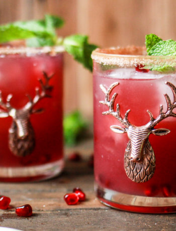 Cinnamon-Spiced Pomegranate Margaritas