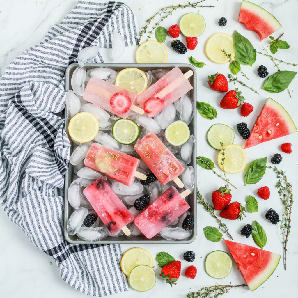 Boozy popsicles