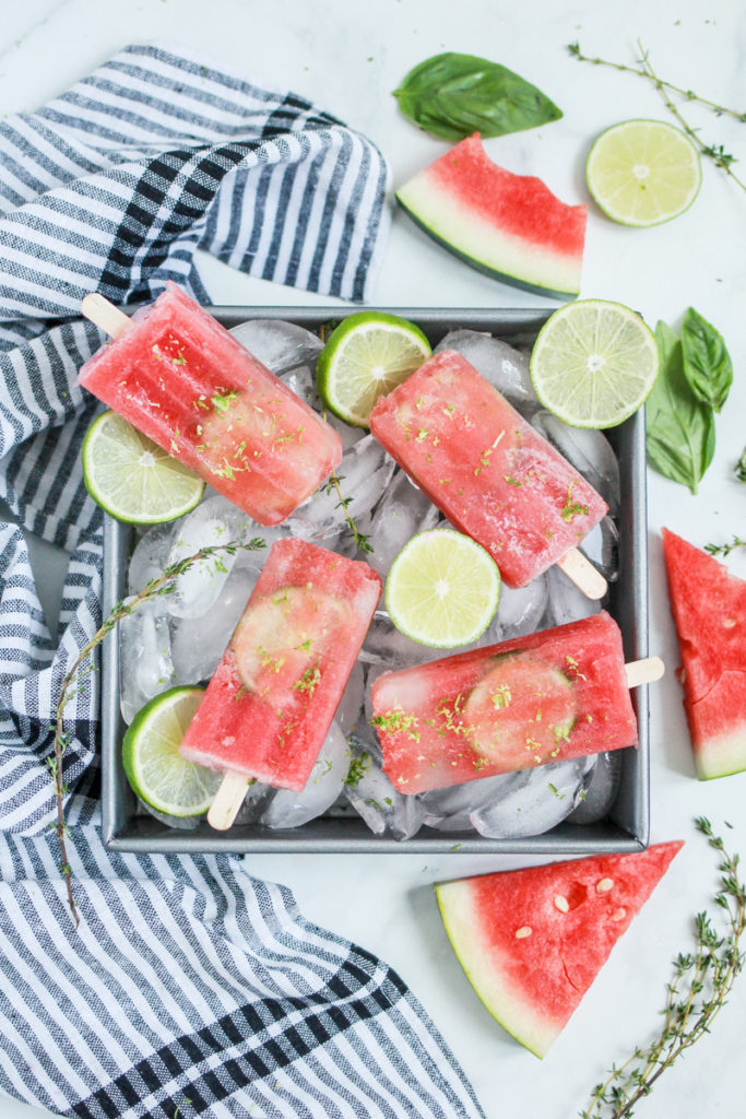 Watermelon Basil Margaritas