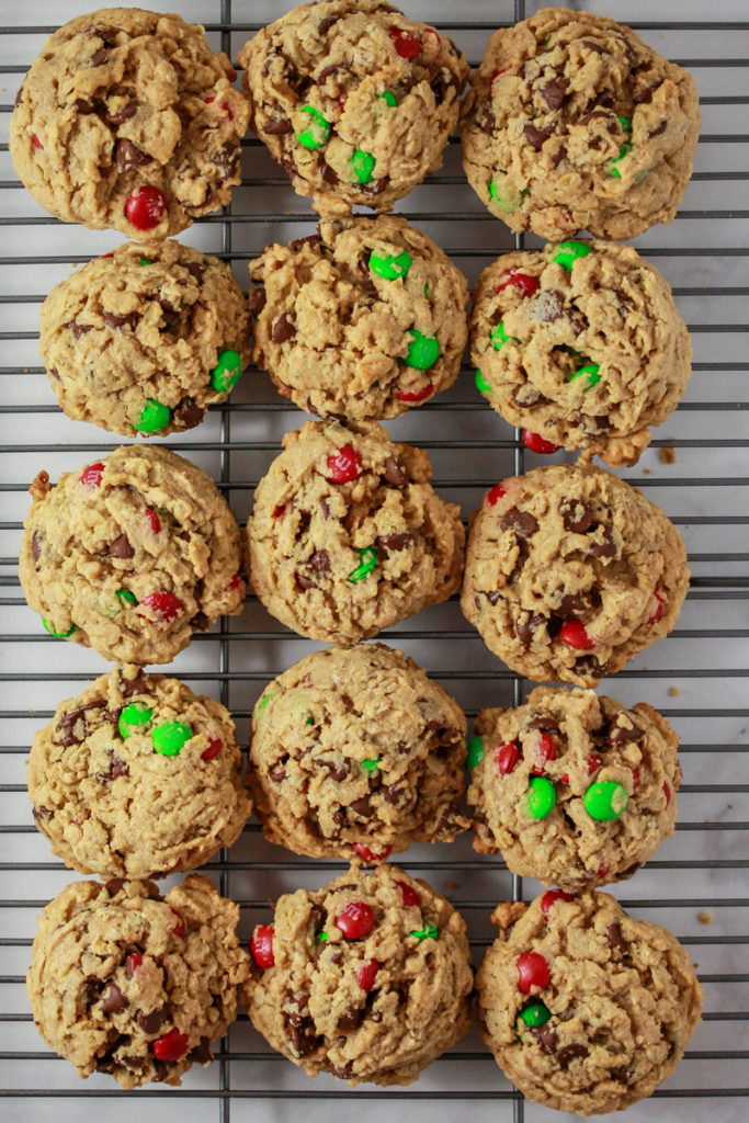 Peanut Butter Oatmeal Chocolate Chip Cookies