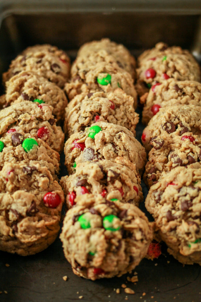 Peanut Butter Oatmeal Chocolate Chip Cookies