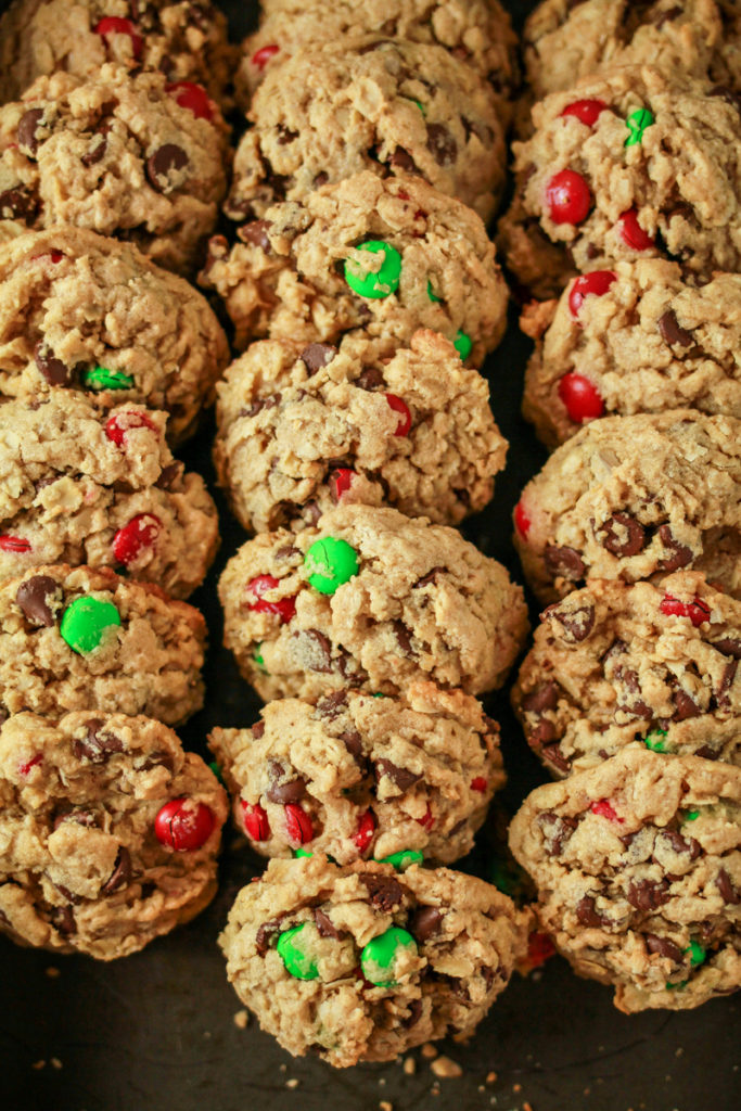 Peanut Butter Oatmeal Chocolate Chip Cookies