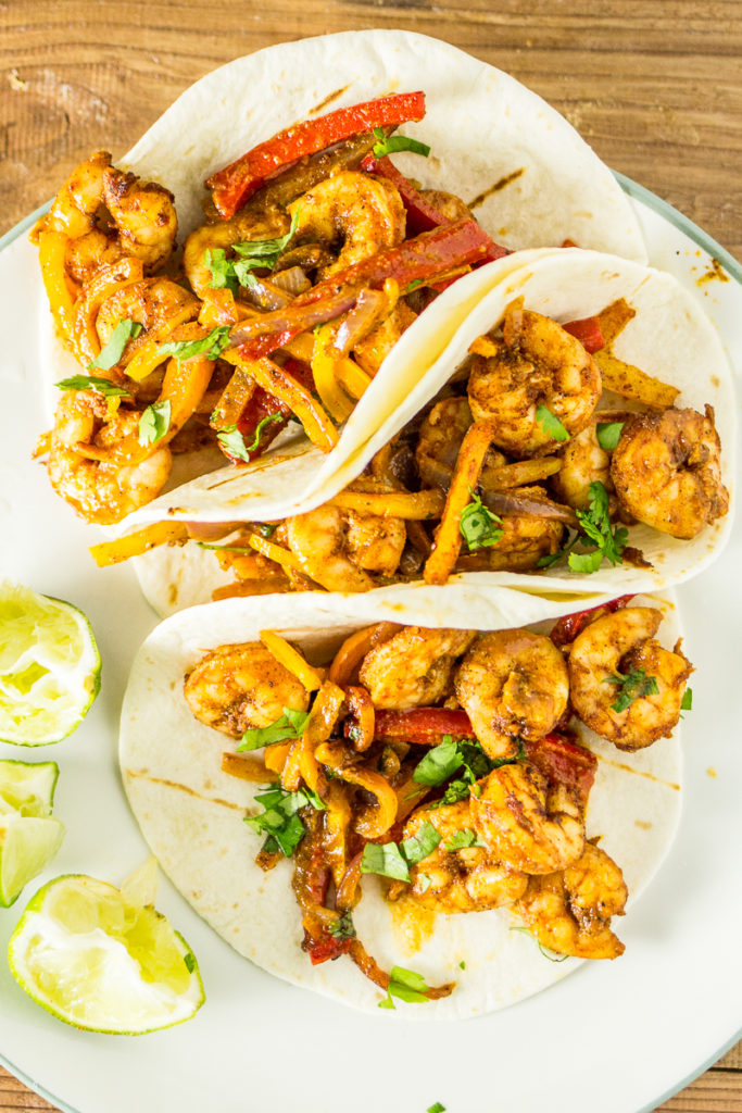 Fajita Shrimp Tacos