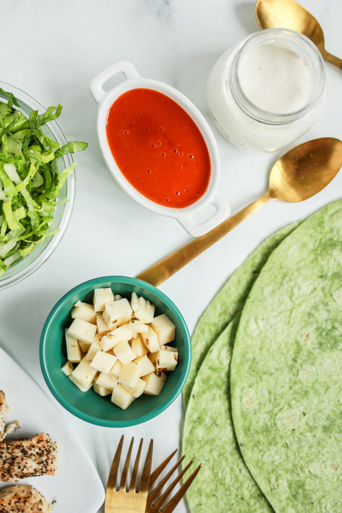 buffalo chicken wraps