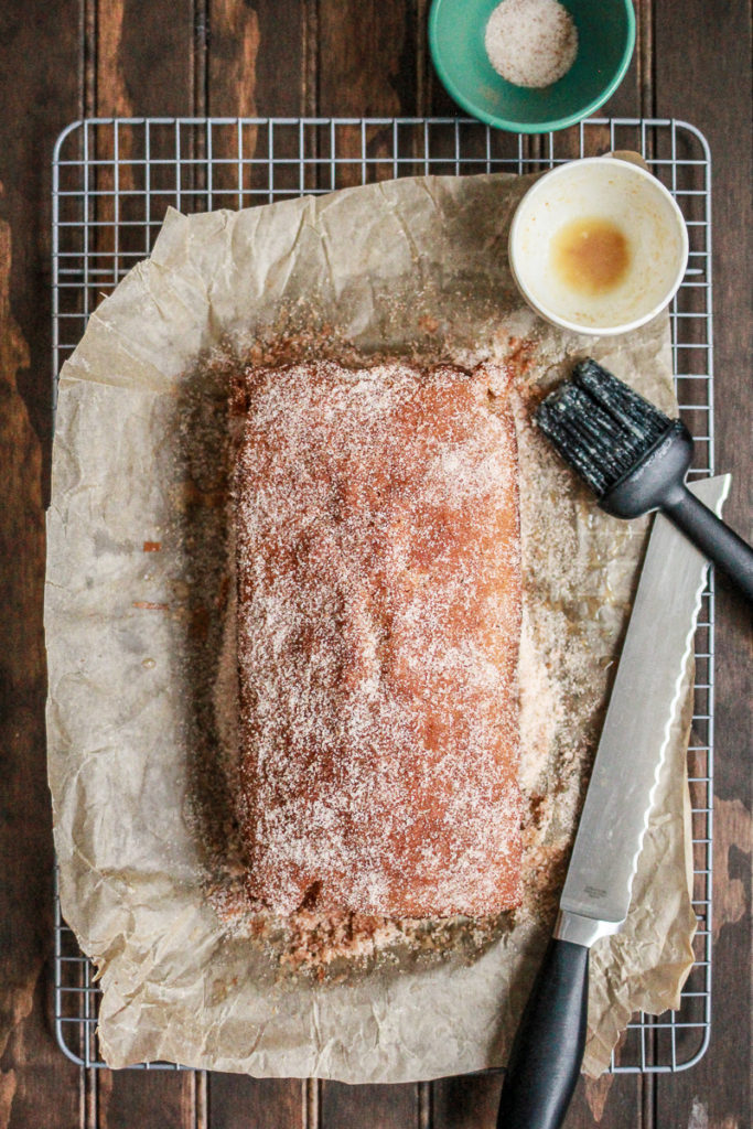 Apple Cider Doughnut Loaf Cake