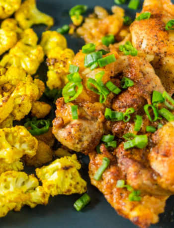 Pineapple Chicken and Turmeric Cauliflower