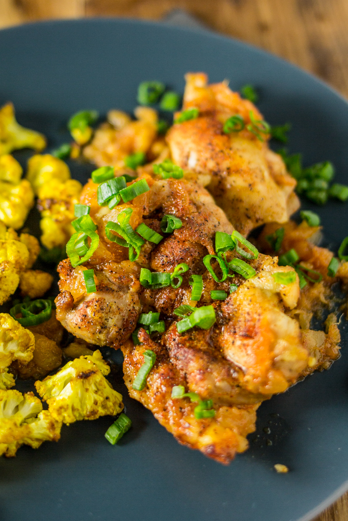 Pineapple Chicken and Turmeric Cauliflower