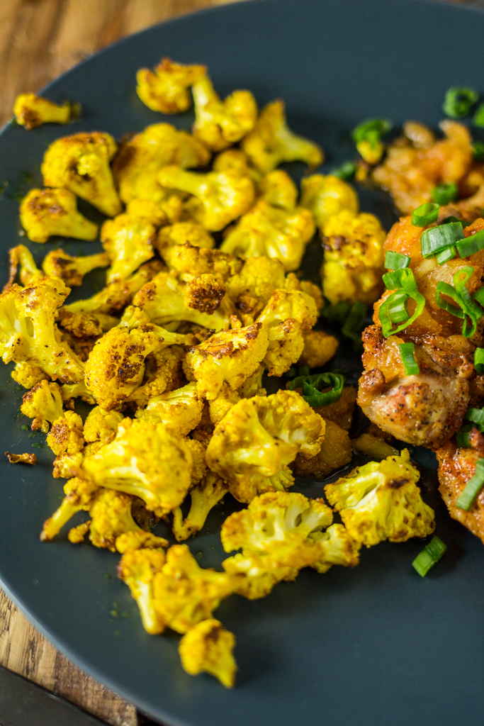 Pineapple Chicken and Turmeric Cauliflower