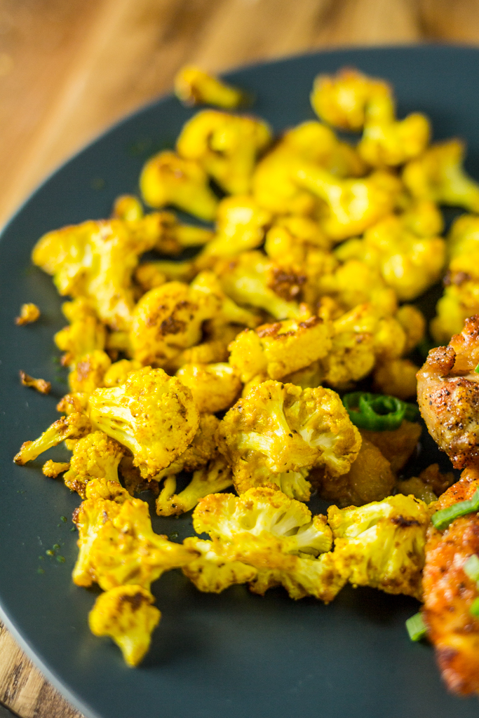 Pineapple Chicken and Turmeric Cauliflower