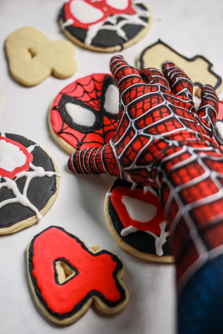 Spider-Man Sugar Cookies