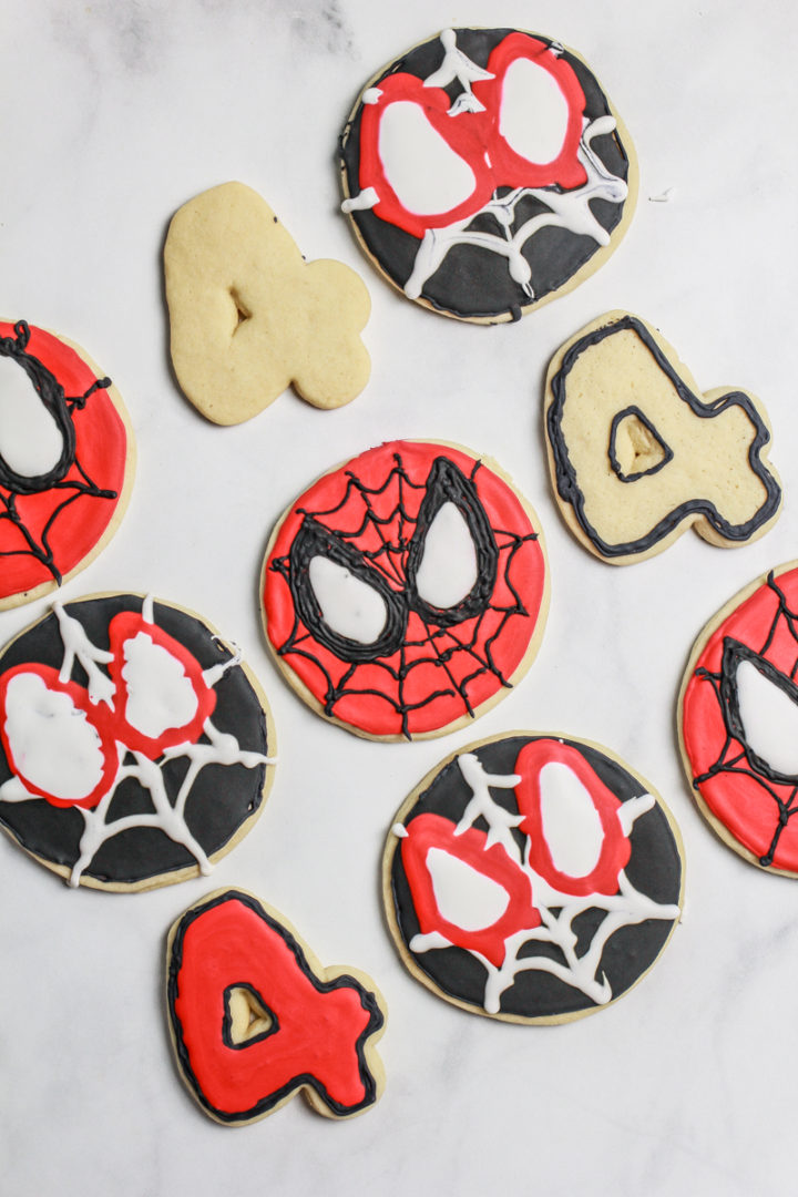 Spider-Man Sugar Cookies