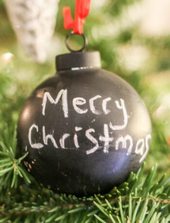 DIY Chalkboard Ornament