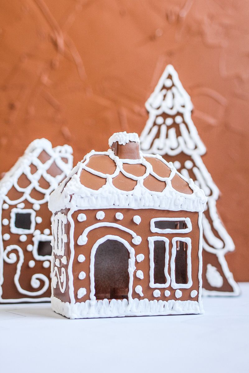 DIY Faux Gingerbread House