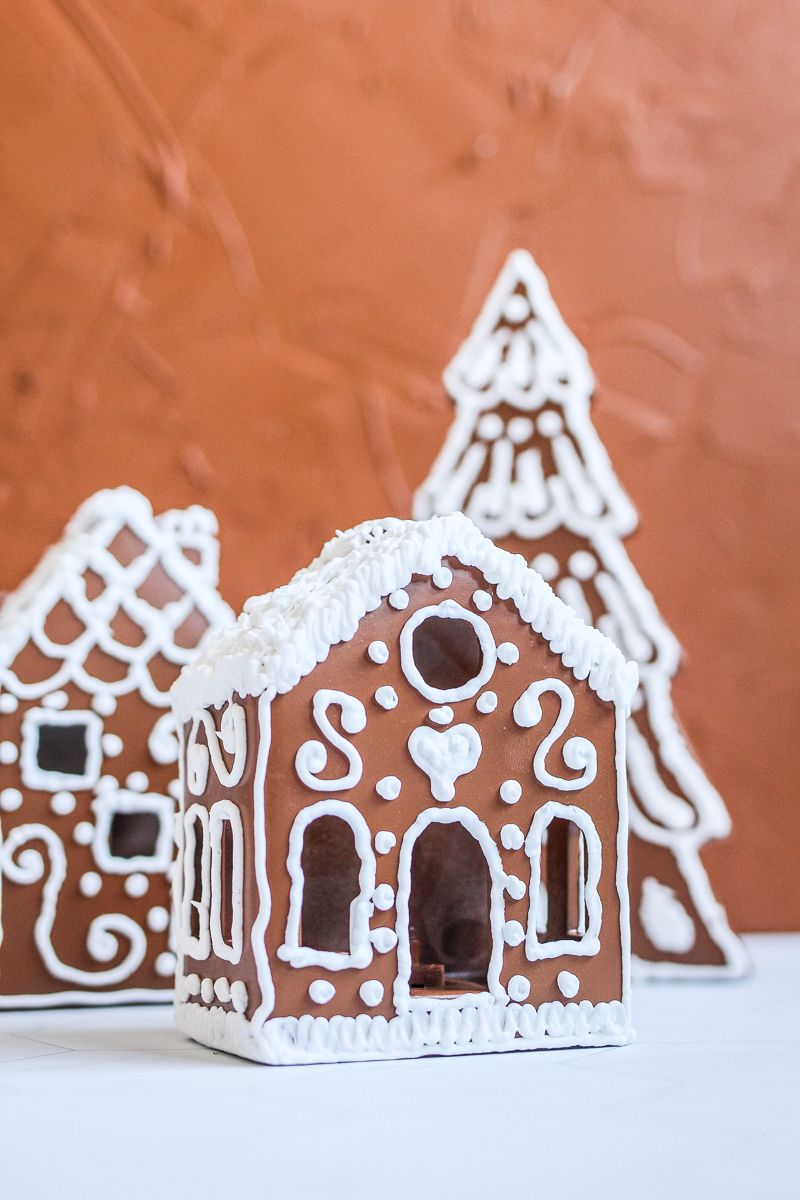 DIY Faux Gingerbread House