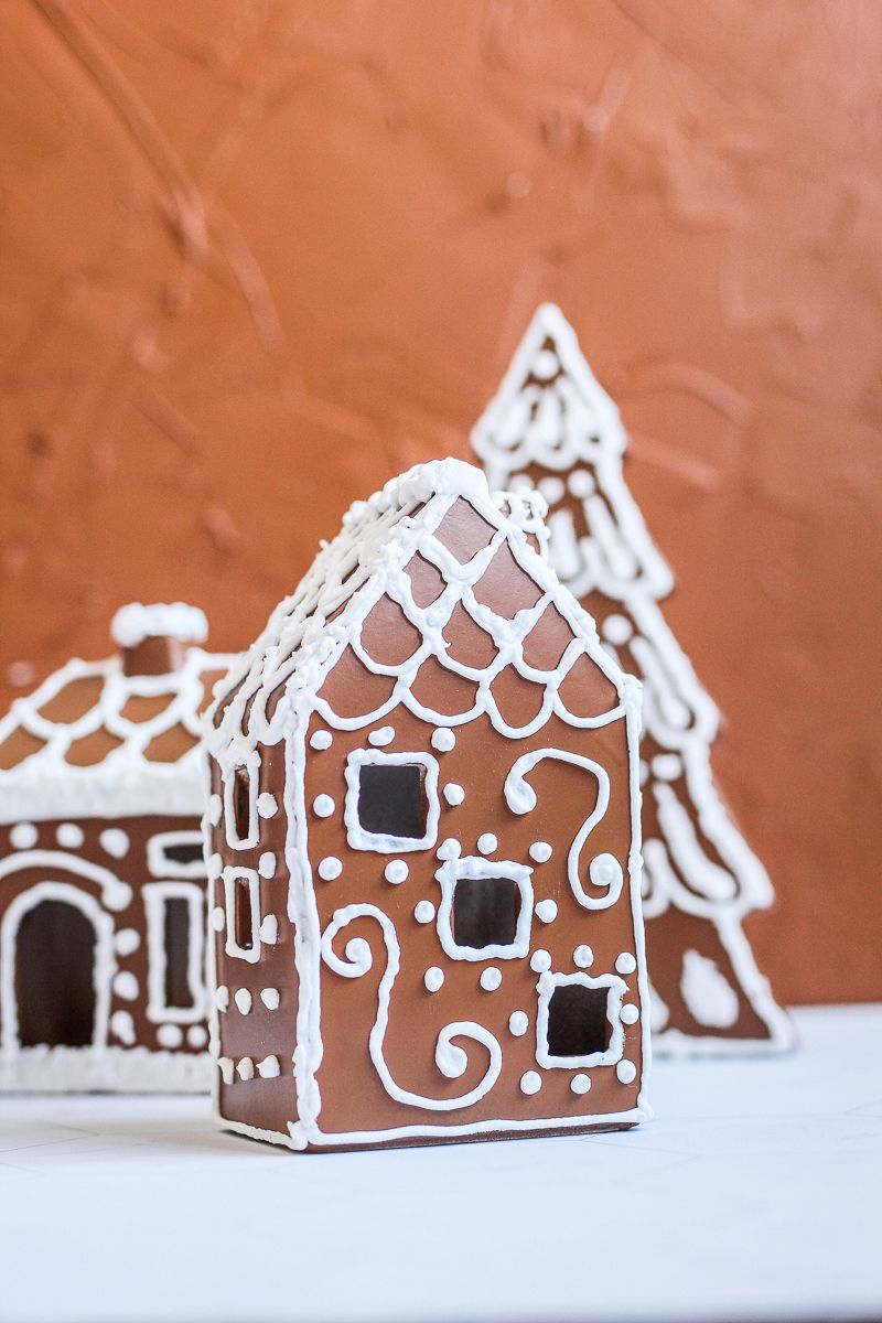 DIY Faux Gingerbread House