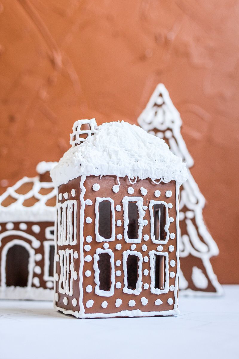 DIY Faux Gingerbread House