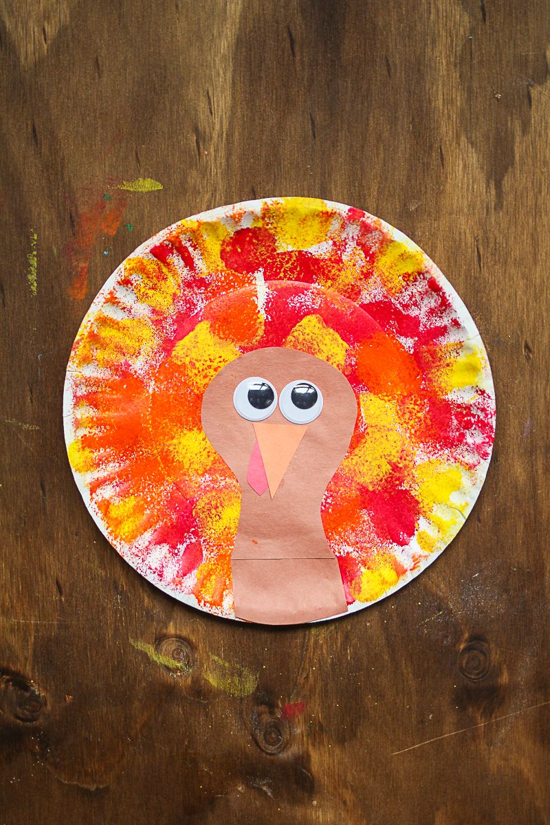 Paper plate turkey