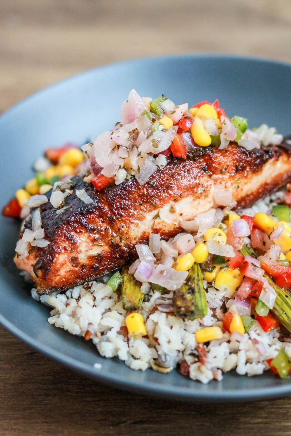 Blackened salmon