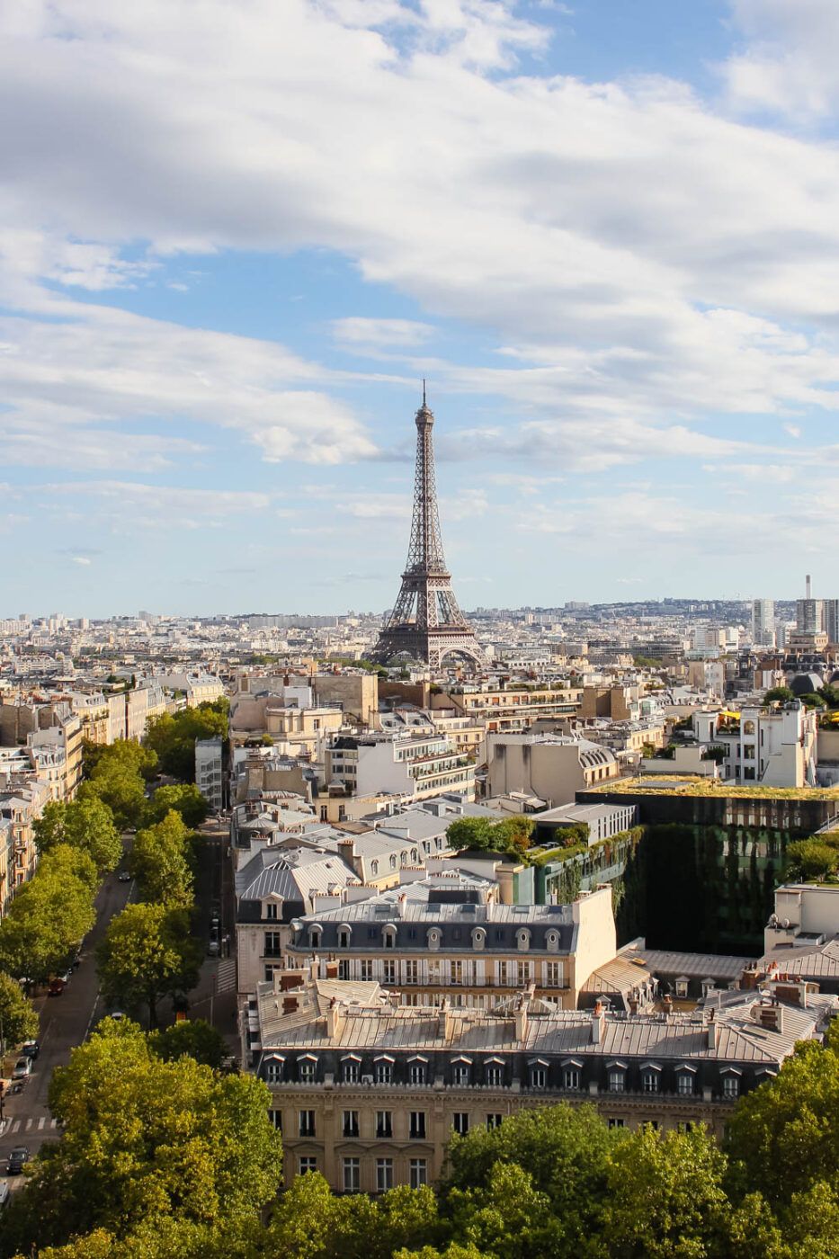 View from Arc de Triomphe