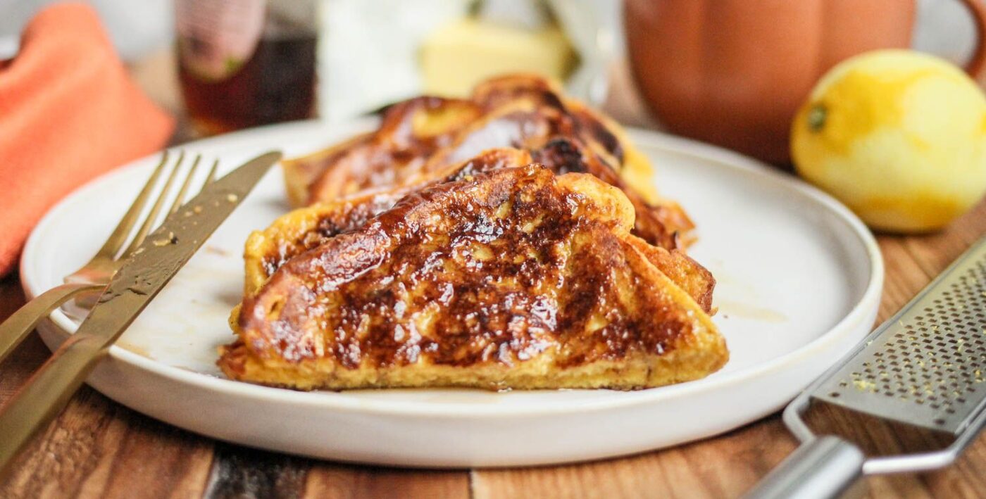 pumpkin brioche french toast