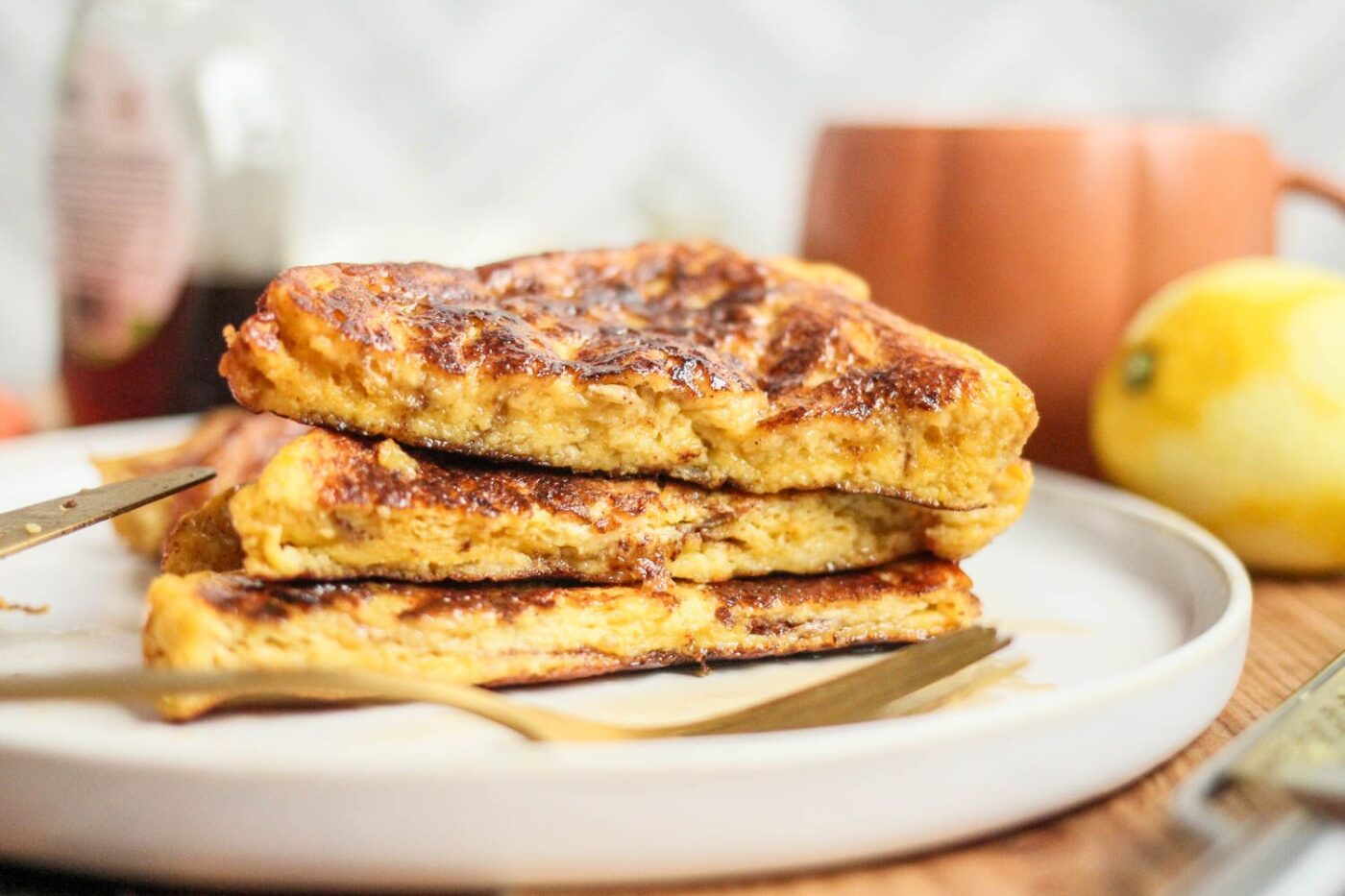 pumpkin brioche french toast