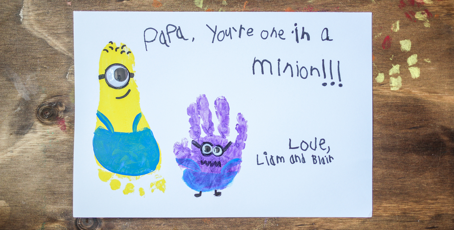 DIY Minions Card Craft