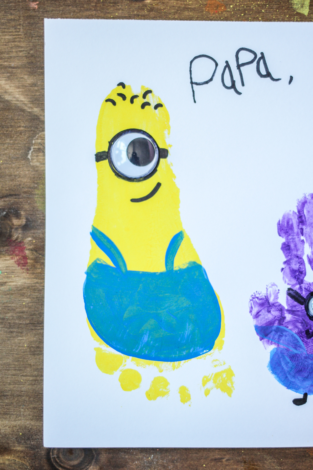 DIY Minions Card Craft