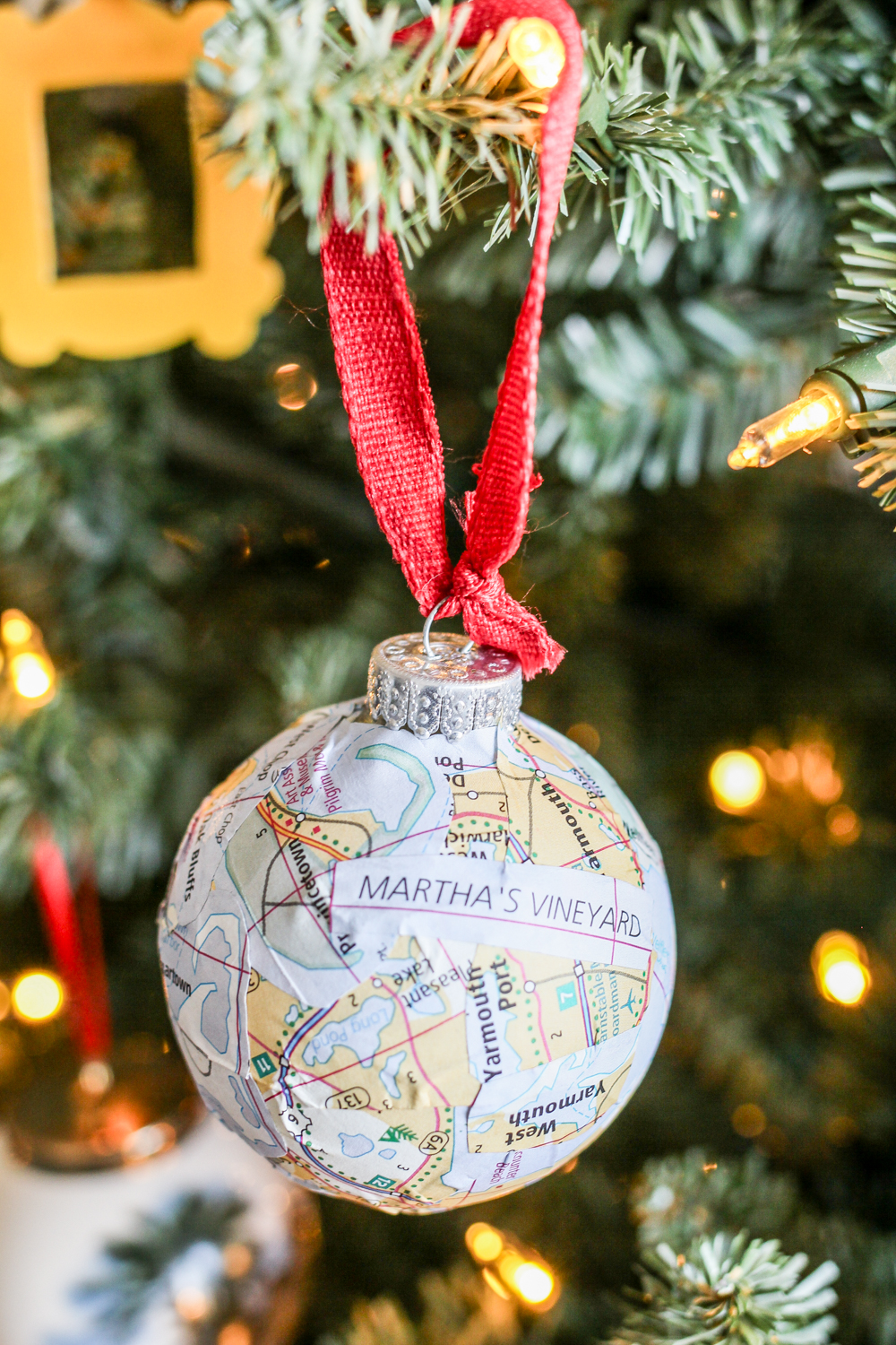 Map Christmas Ornaments: Martha's Vineyard