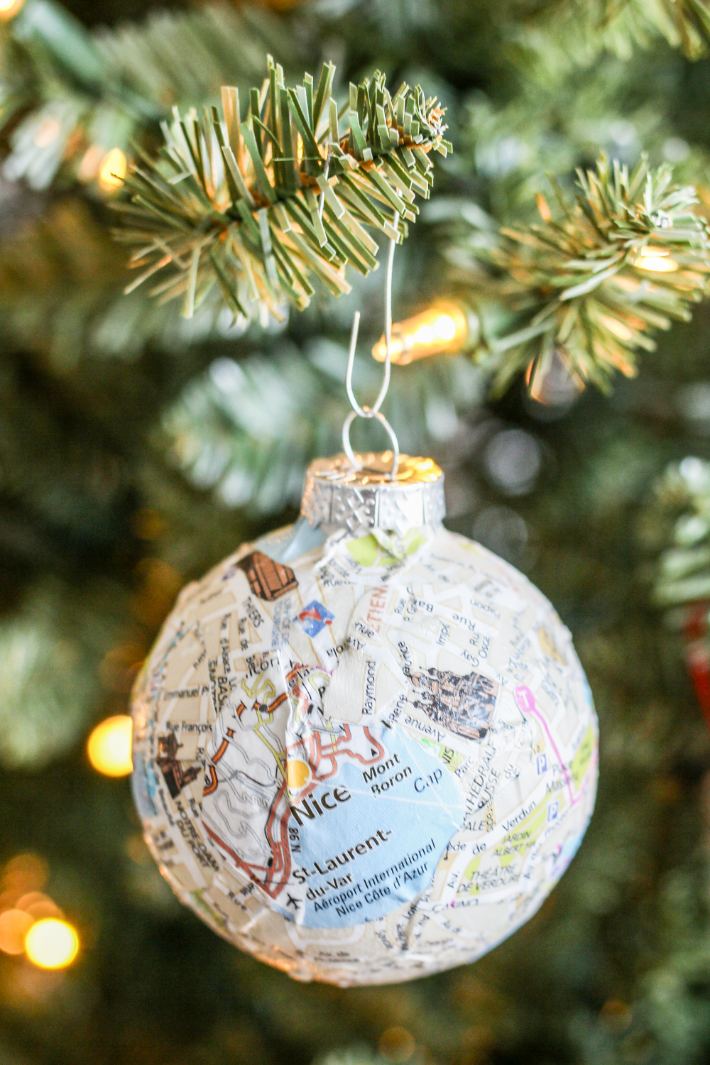 Map Christmas Ornaments: Nice, France