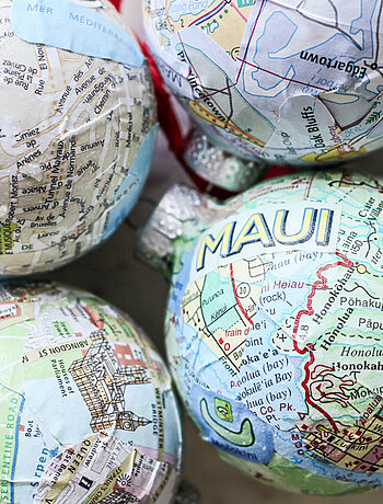 Map Christmas Ornaments